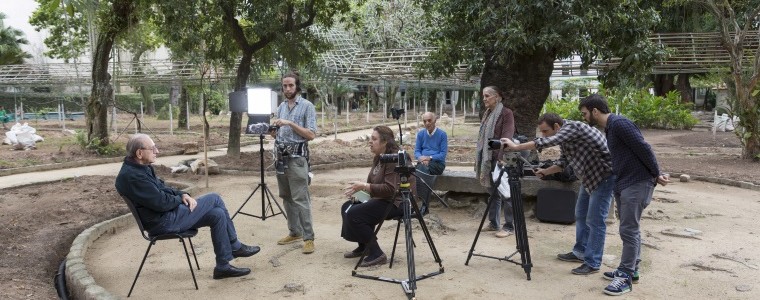 Entrevista com Carlos Delphim, para o vídeo 7 do Jardim. Foto: Leo Aversa.