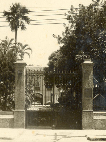 Portão principal do Museu Casa de Rui Barbosa